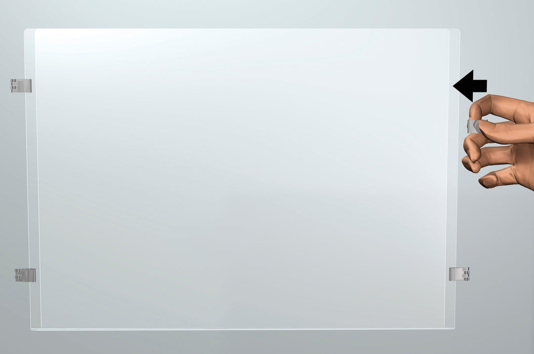 Display A4 30x21cms Landscape 2mms - Artiteq Flexible Hanging Solutions