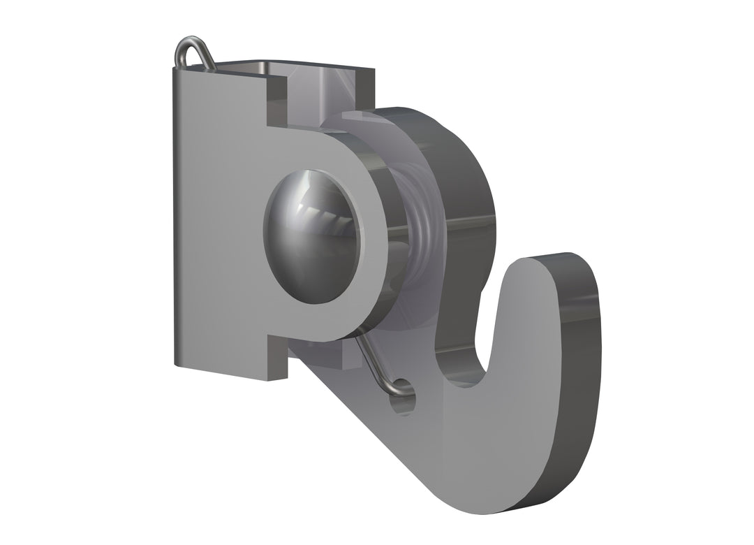 Clamping hook 4mms 40 Kgs for Classic Rail+ - Artiteq Flexible Hanging Solutions