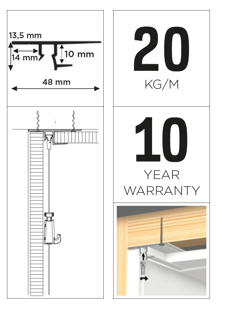 Shadowline for 13mm Gib Board - Artiteq Picture Hanging Systems