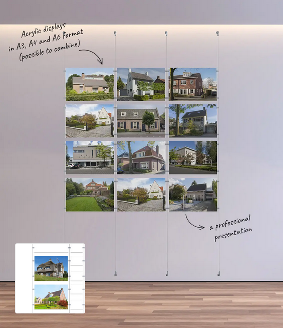 Display-It Fixed Set - Artiteq Picture Hanging Systems