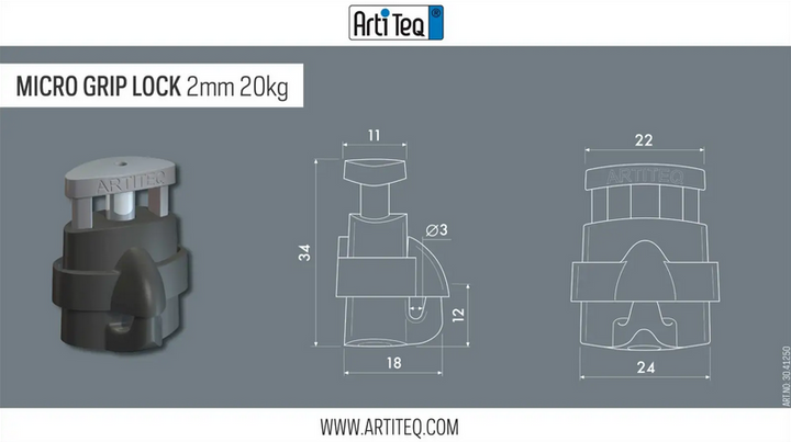 20 kg MicroGrip Hook - Artiteq Picture Hanging Systems