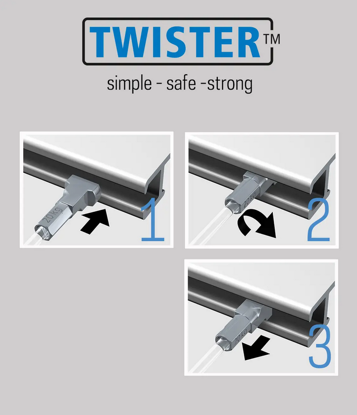 Twister Steel - Artiteq Picture Hanging Systems