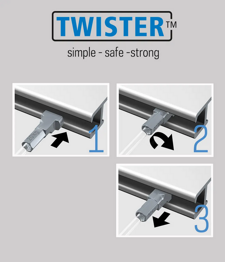 Twister Steel - Artiteq Picture Hanging Systems