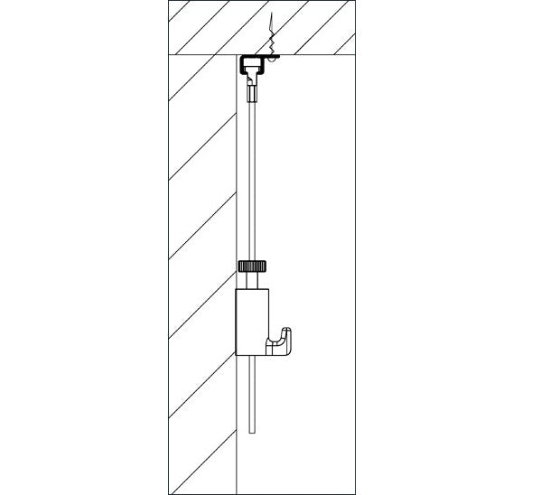 Top Rail Including Standard Fixings - Artiteq Picture Hanging Systems