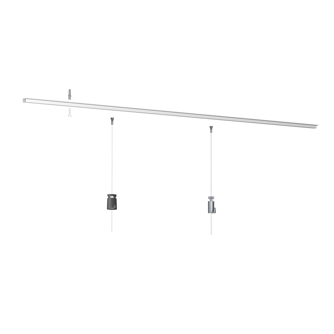 Top Rail Including Standard Fixings - Artiteq Picture Hanging Systems