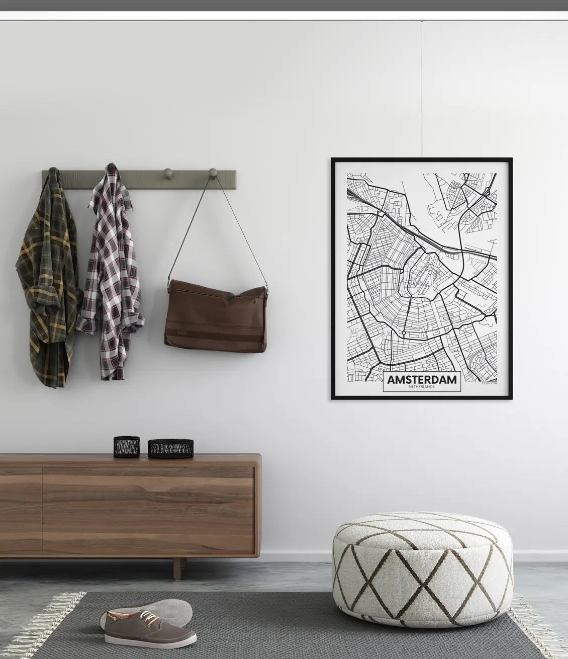 Up Rail White/Primer Ceiling Fixed Option - Artiteq Flexible Hanging Solutions